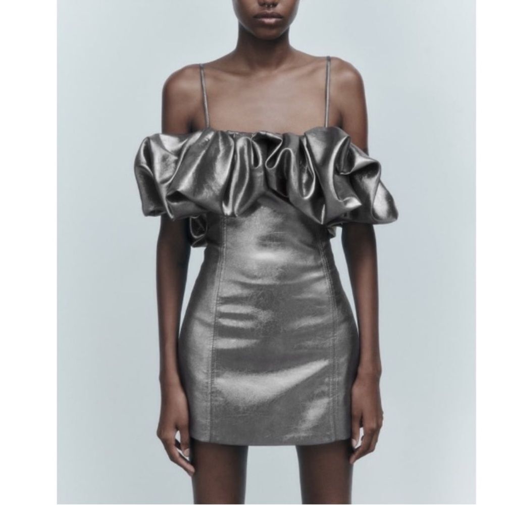 Zara Mini Dress Metallic